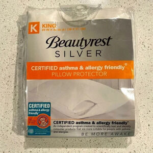 Beautyrest silver certified asthma & allergy friendly pillow protector size King